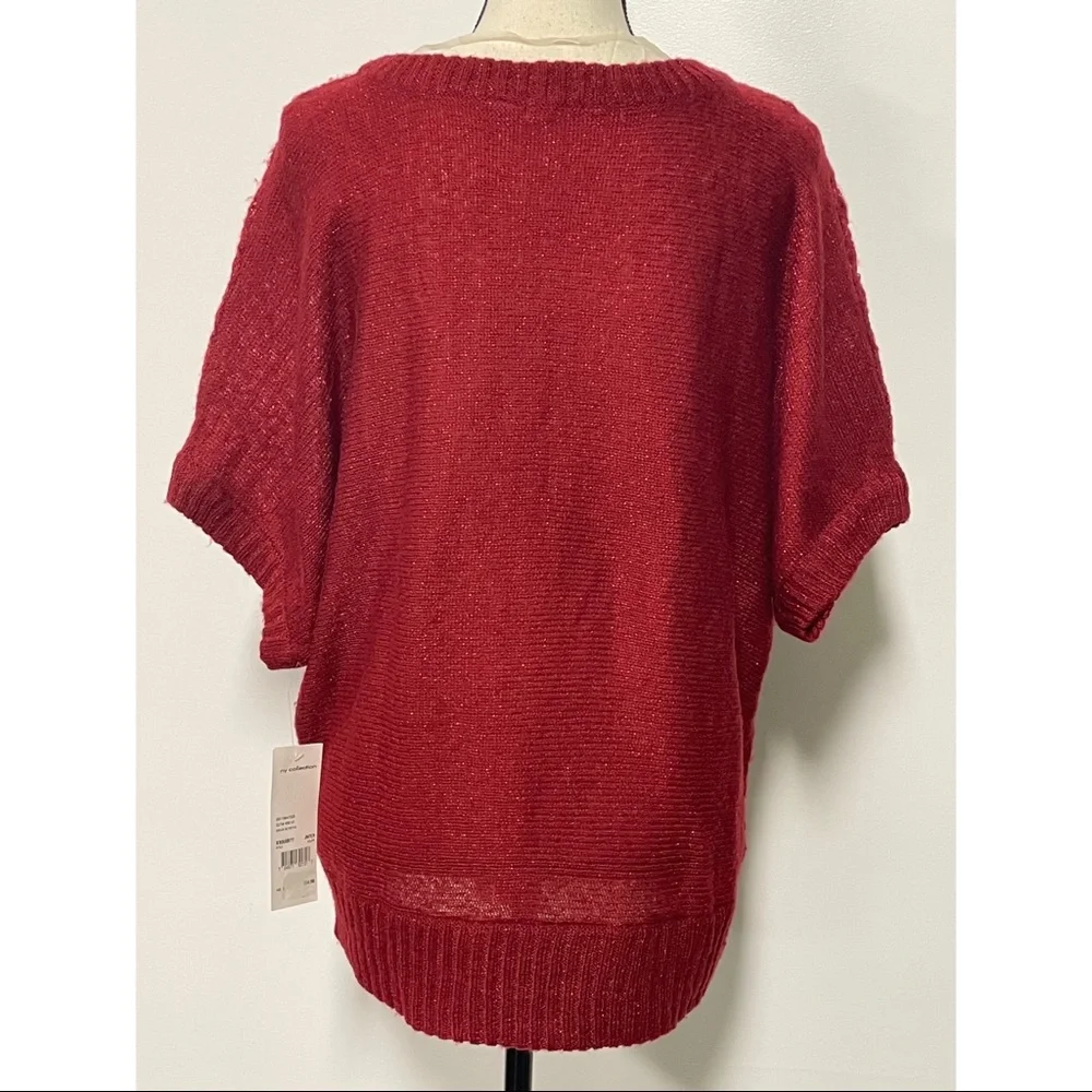 NWT NY Collection Red Sweater Size L - Picture 3 of 5